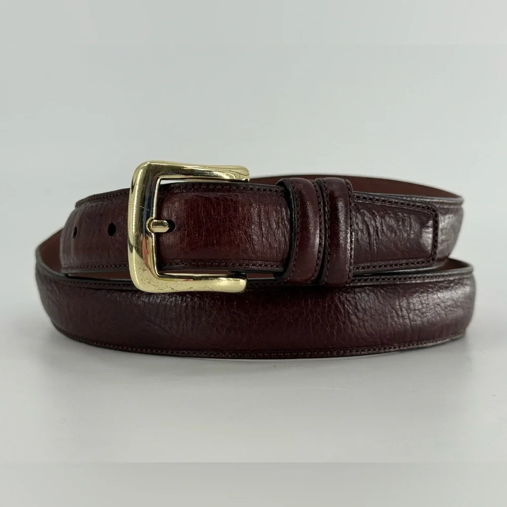 Roundtree & Yorke Vintage Brown Leather‎ Belt 38